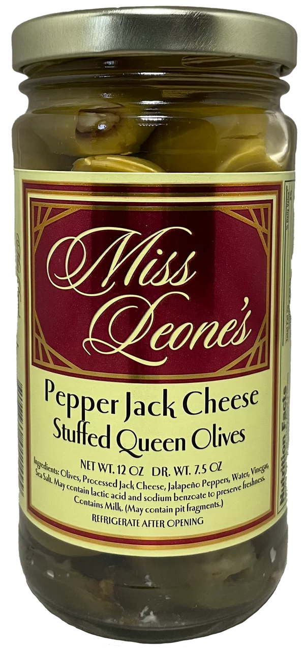 Pepper Jack Cheese Stuffed Queen Olives 12 oz 3 Count L237228
