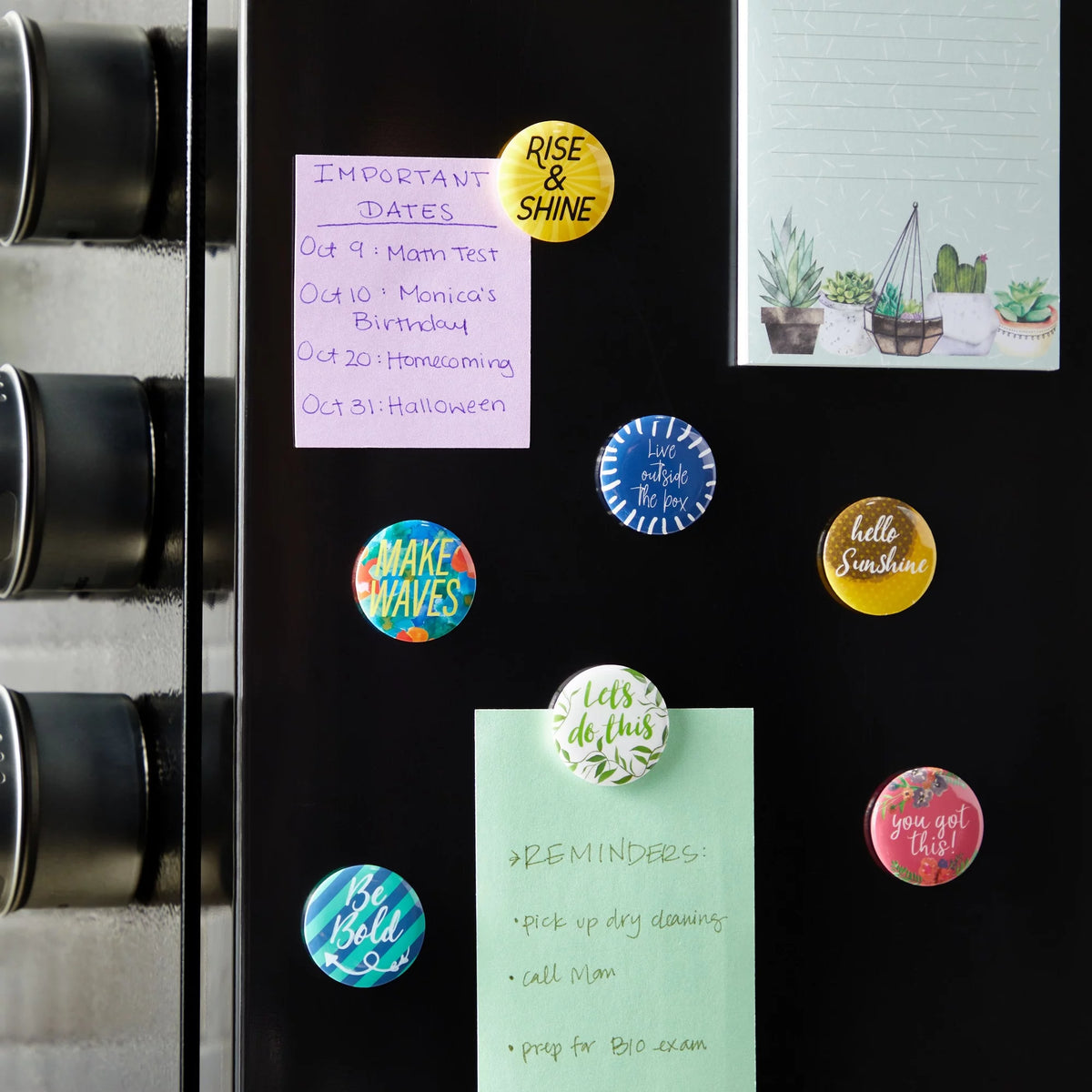 18 Pack Colorful Inspirational Magnets 1.25 In Q8511