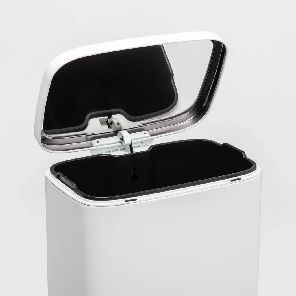 45L Rectangle Step Trash Can White T906