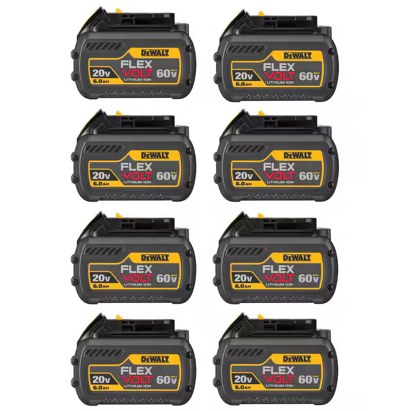 20V/60V MAX Lithium-Ion 6.0Ah Battery 8 Pack H289933