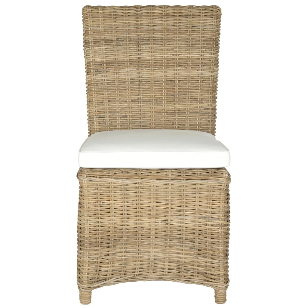 Rattan Side Chair Set of 2 Natural W6437