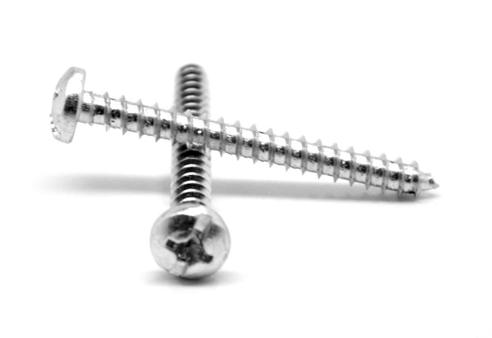 10-12 x 2x22 Sheet Metal Screw Combo Pan Head Type A Zinc Plated S40222