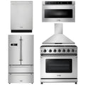 36 Propane Gas Range, Range Hood, Microwave, Refrigerator, Dishwasher C270945