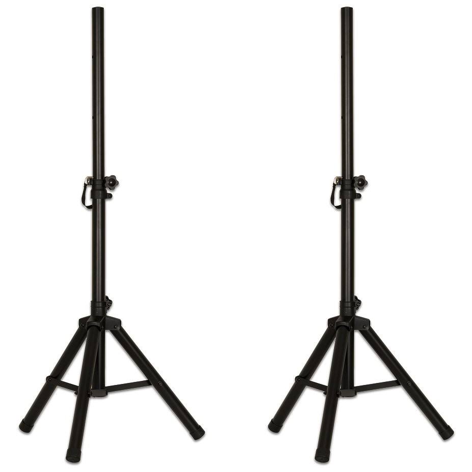 Powered 15x22 Bluetooth LED Speakers with Mics and Stands N710