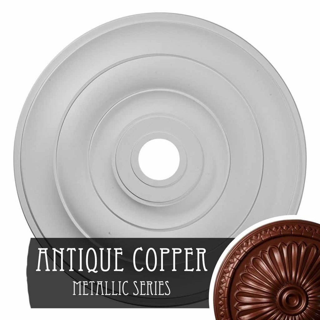Copper Penny Hand-Painted Ceiling Medallion G48548