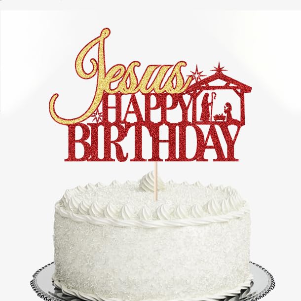 Christmas Cake Toppers 10Pcs Golden Acrylic M5746