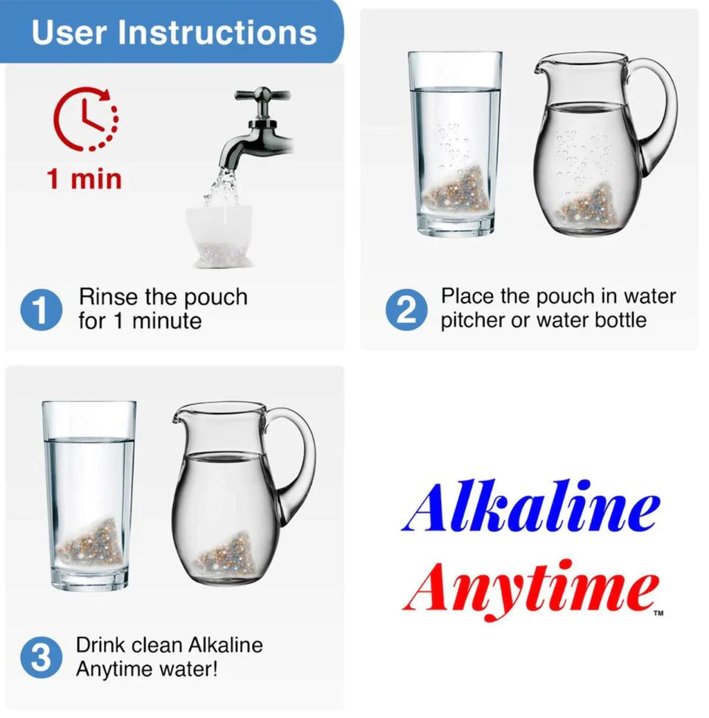 Alkaline Anytime 100 Gram Premium Large Water Filter Pouch I535145