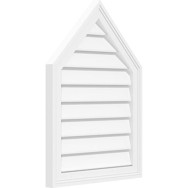 Peaked Top Surface Mount PVC Gable Vent L107791