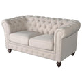 Dark Linen Loveseat B17175