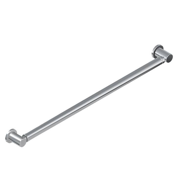 Wall Mount Round Grab Bar in Architectural White L2209