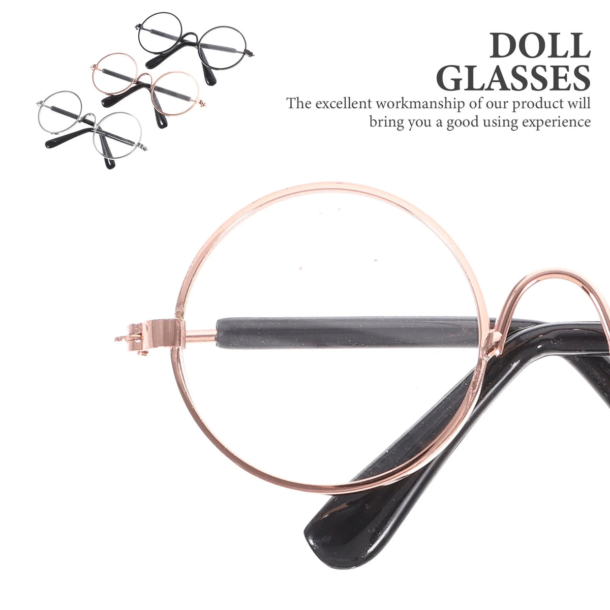 12 Pcs Dollhouse Glasses Vintage Decor Ornament Doll Glasses X206834