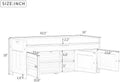 Espresso Wooden Entryway Bench with 3 Doors K18639