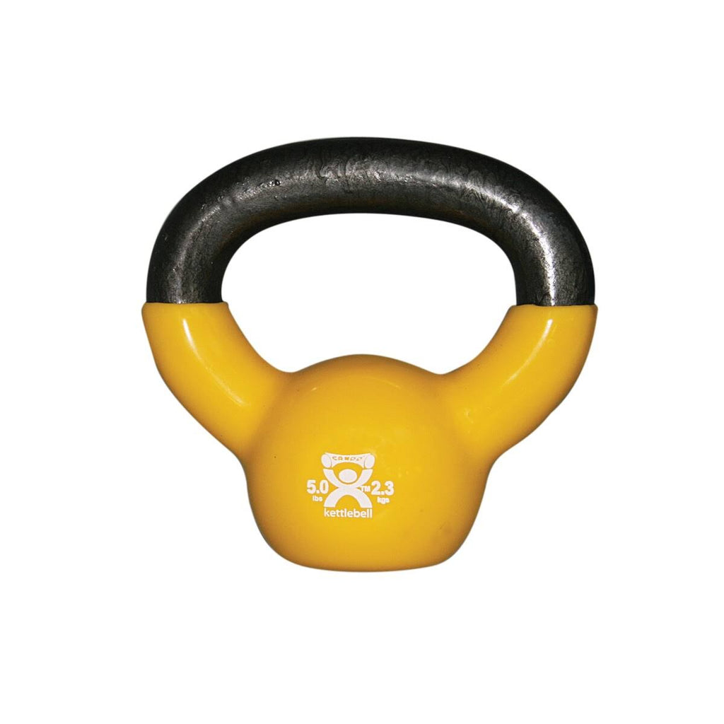 Gold Vinyl Coated Kettlebell 30 lbs Q8543