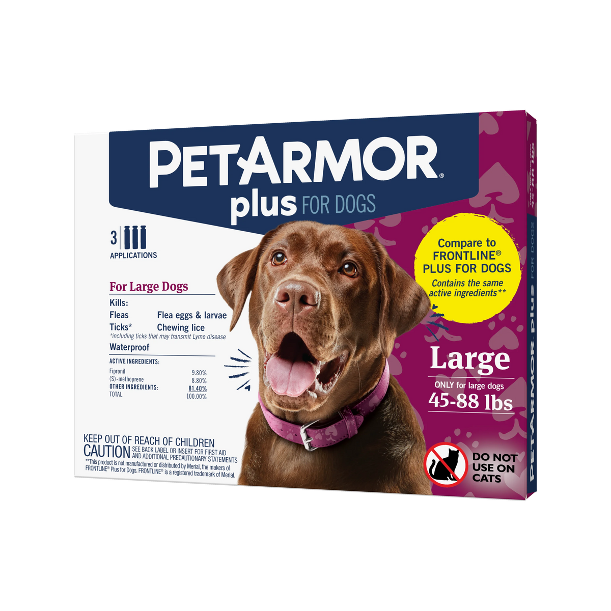 Flea & Tick Prevention for Large Dogs 3 Month Supply Y50763