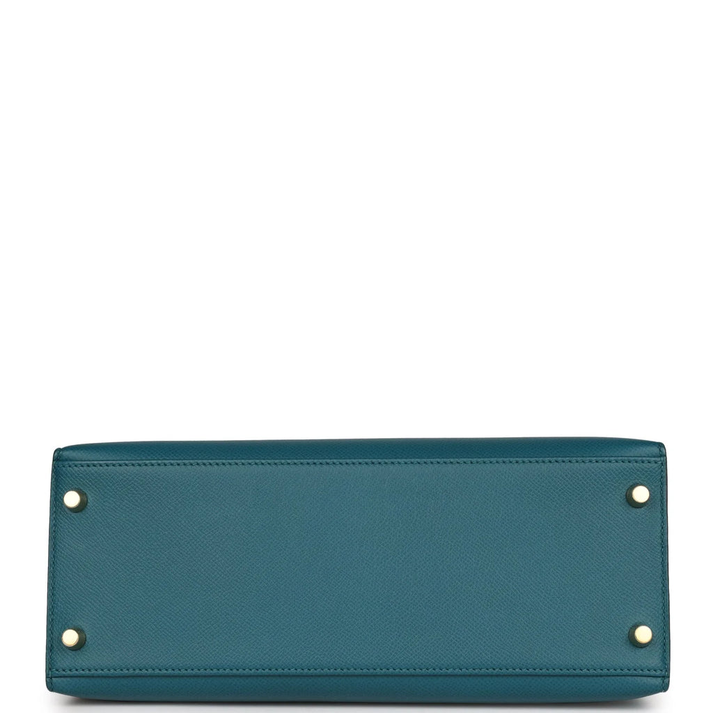 Vert Bosphore Epsom Leather Handbag Q162