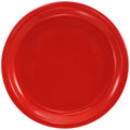Ceramic Round Plate, Crimson Red C561986