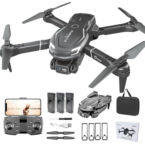 Mini Drone with Camera, 1080P FPV, 3 Batteries A38446