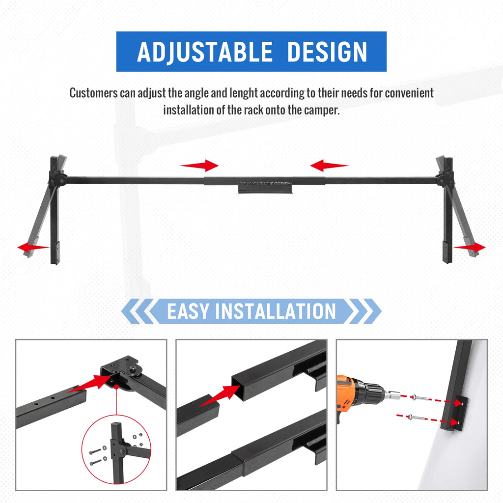 Iron Heavy Duty Truck Ladder Rack F104344