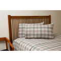 Orange Flannel Plaid Sheet Set X993