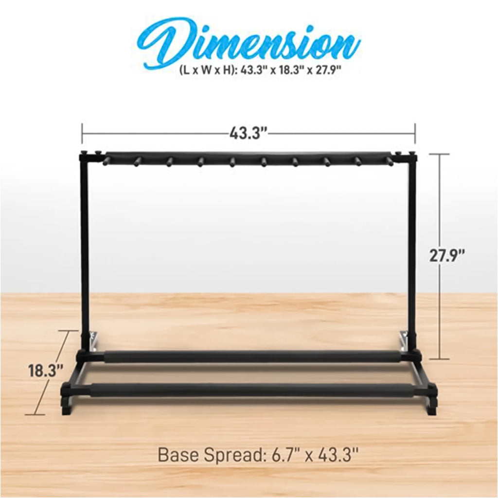 9 Space Guitar Floor Stand Rack Holder P79358