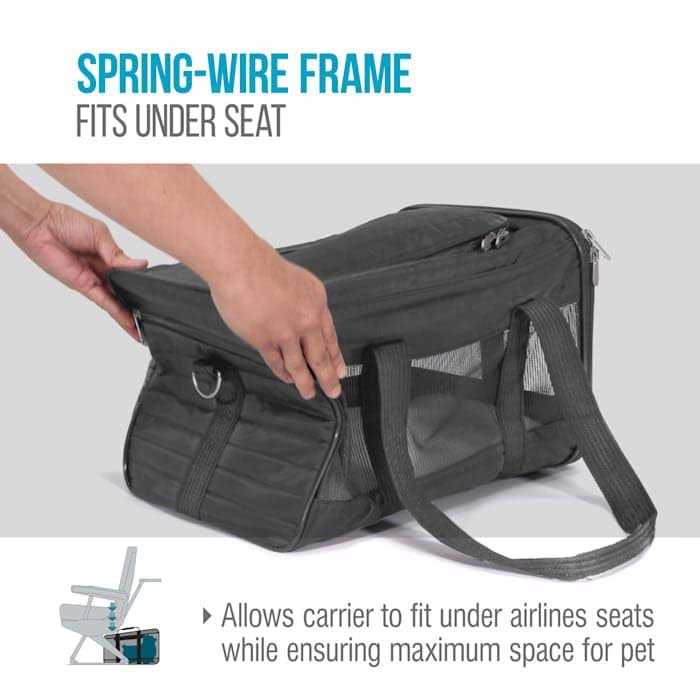 Charcoal and Camel Pet Carrier U9011