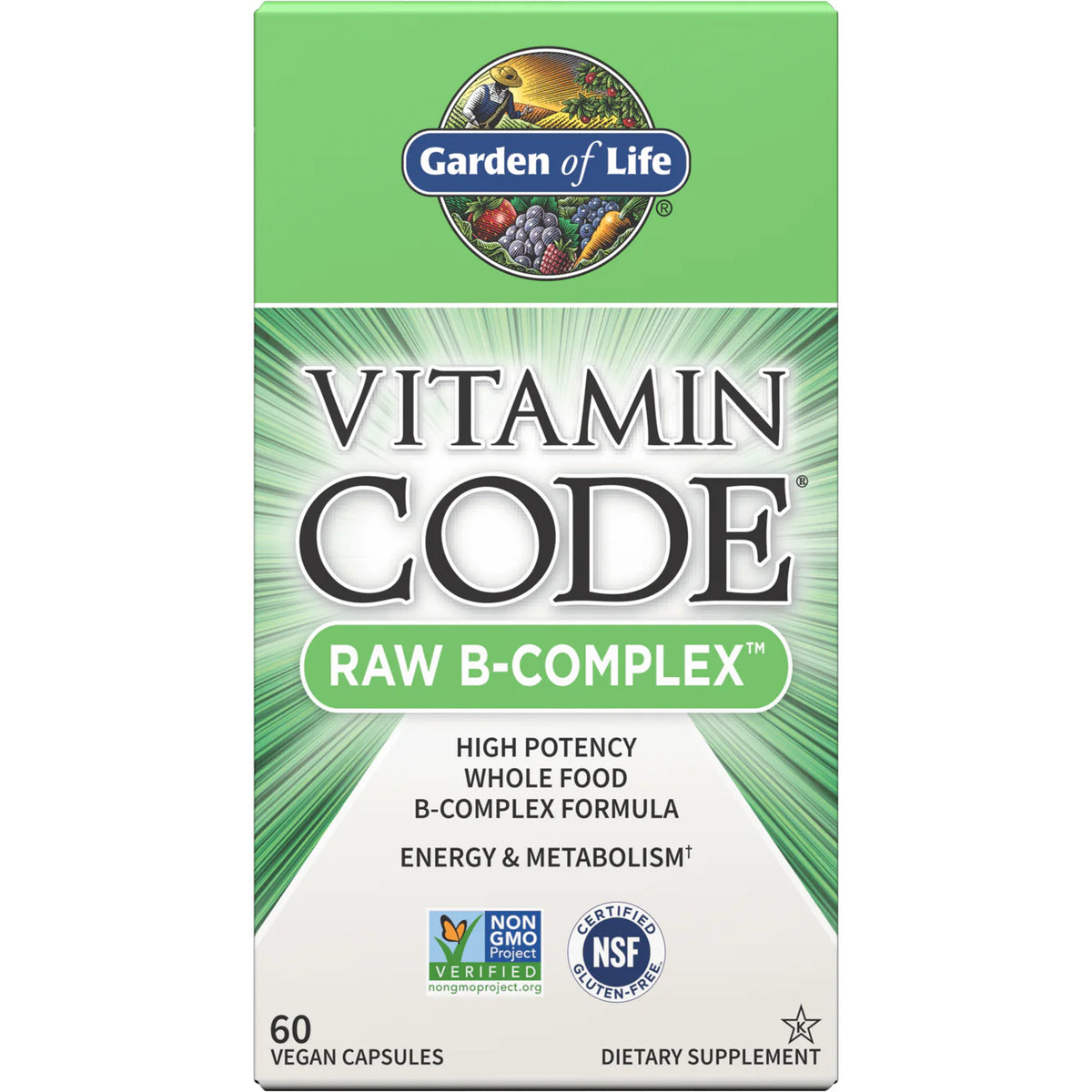 Vitamin Code Raw B-Complex 60 vcaps M13239
