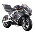 White Black 40cc Pocket Bike O26747