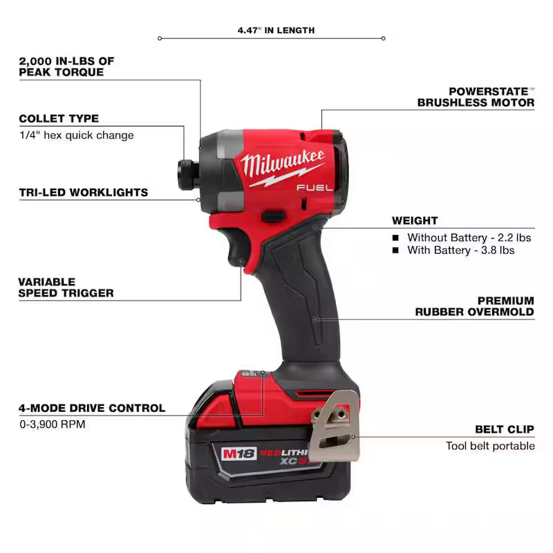 18V Lithium-Ion Brushless Cordless Hammer Drill and Impact Driver Combo Kit L76311