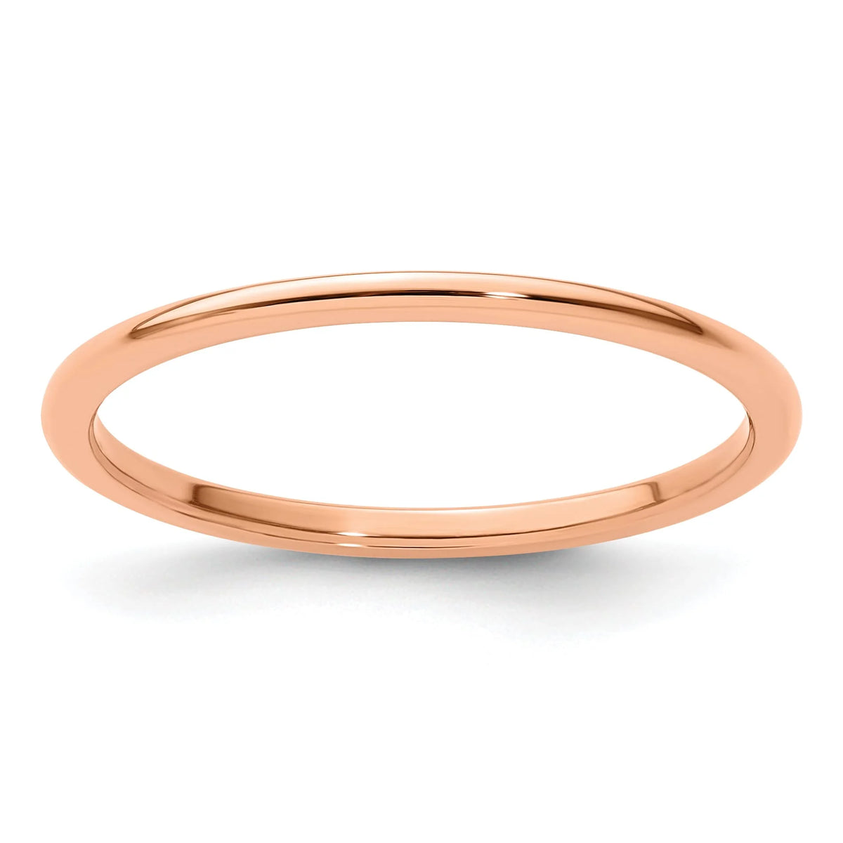 10K Rose Gold Stackable Band Ring W5832