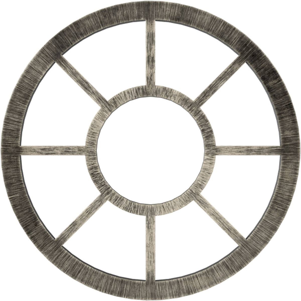 34x22OD x 12 3/8x22ID x 1x22P PVC Pierced Ceiling Medallion Y4023