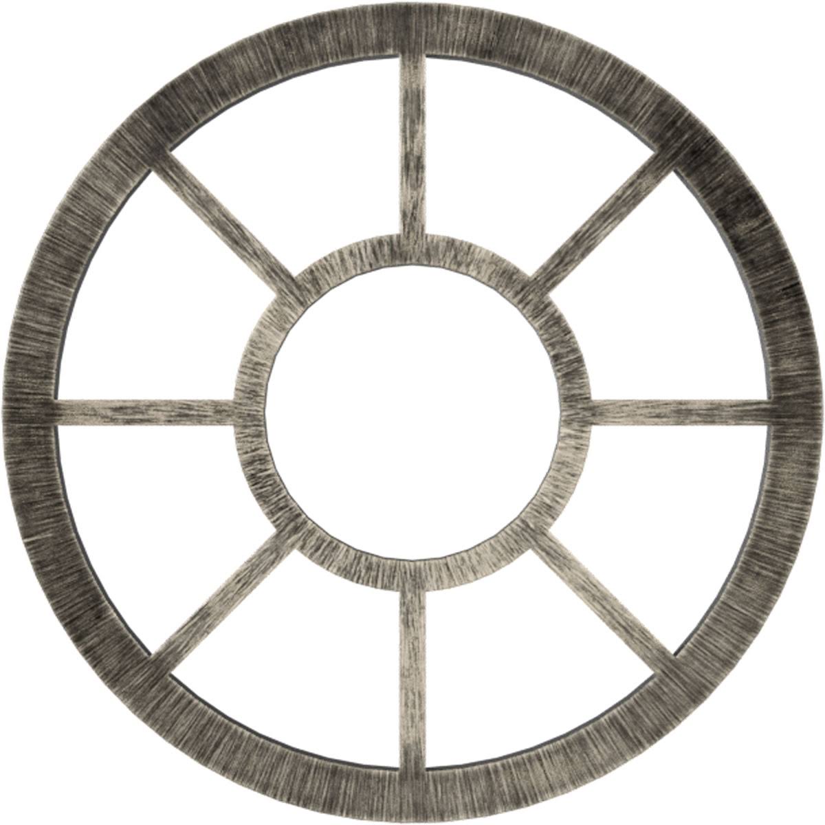 34x22OD x 12 3/8x22ID x 1x22P PVC Pierced Ceiling Medallion Y4023