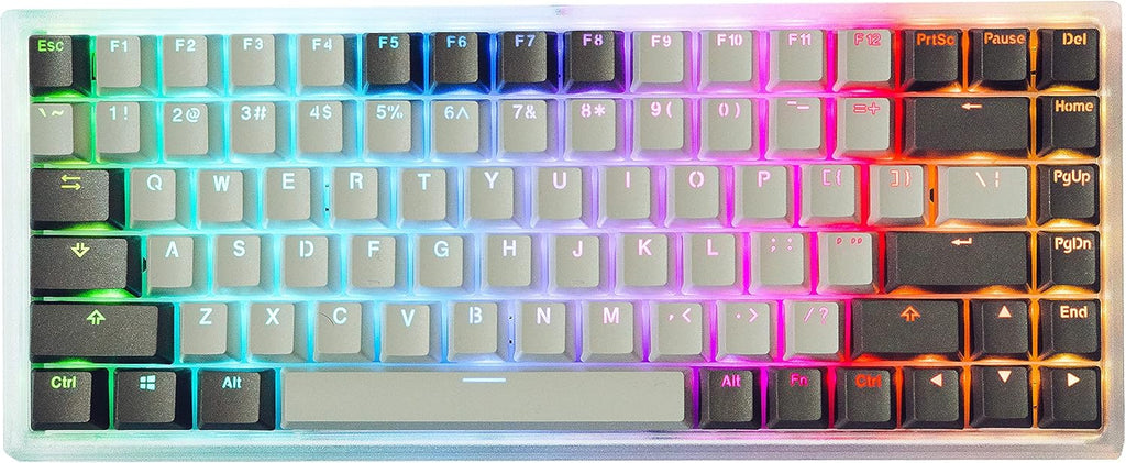84-Key Hot Swappable Mechanical Keyboard with Translucent ABS Case C417