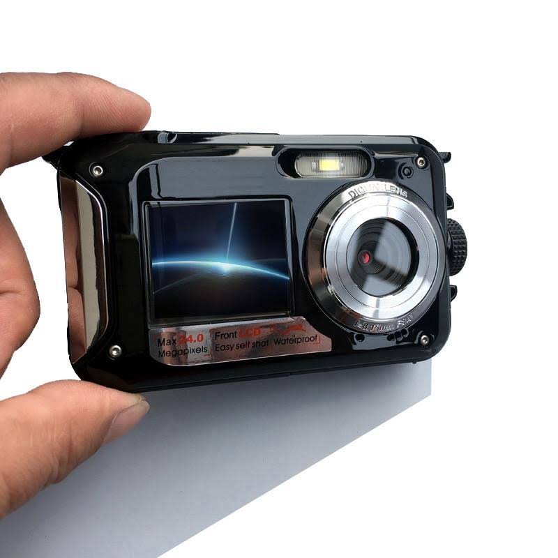 Waterproof Digital Camera with Dual-Screens O874