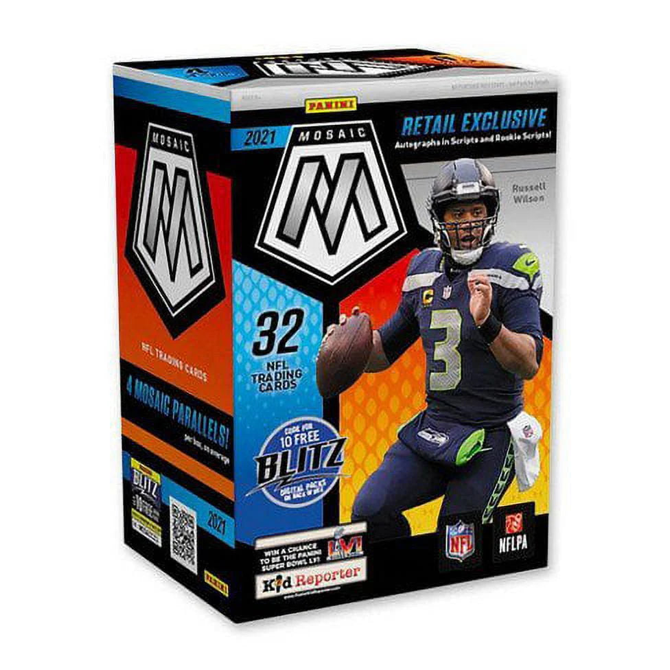 NFL 2021 Mosaic Football Trading Cards Blaster Box G1972