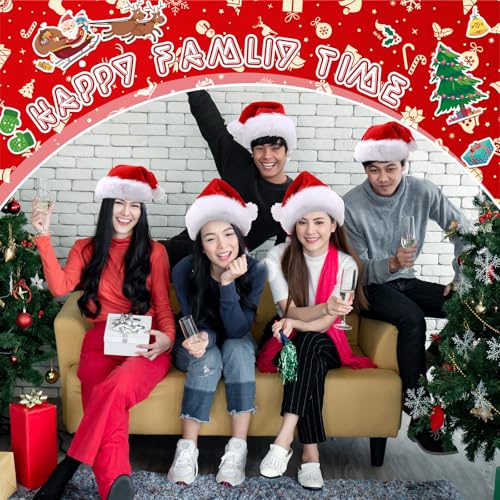 20 Pcs Plush Santa Hats X127510