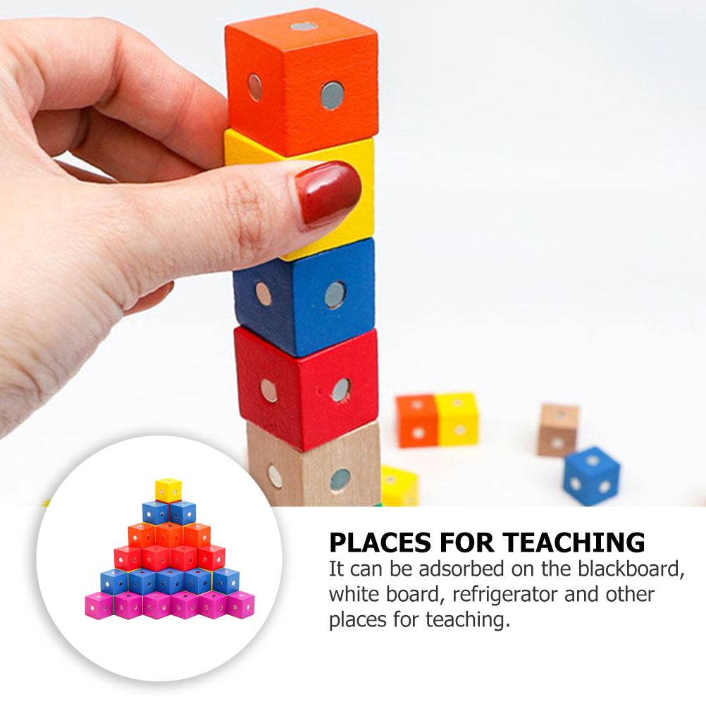 30 Pcs Magnetic Wooden Building Blocks Toy L9940