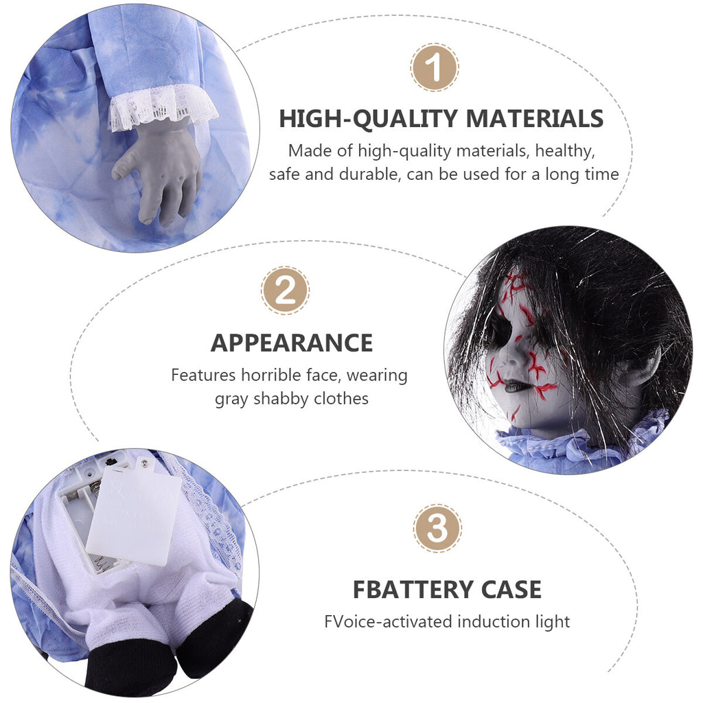 Halloween Voice-activated Induction Glowing Walking Doll Y709