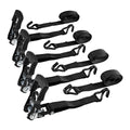 1000 lb. Capacity 1-1/2 in. x 10 ft. Ratcheting Tie-Down Straps, 4 Pack J98275