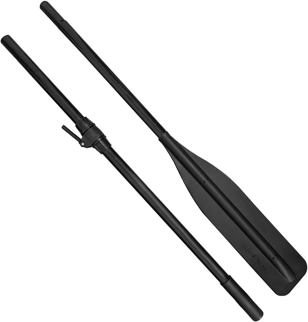 Boat Oars With Oar Locks 2 Pieces Detachable (1 Pair) I706890