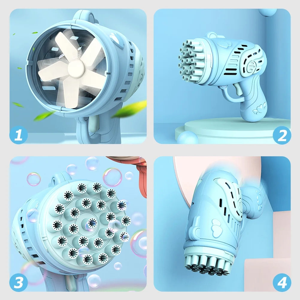 23 Hole Bubble Machine Bubble Blower Toy F855908