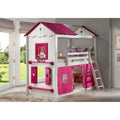 Twin Bunkbed with Pink Tent Y7985