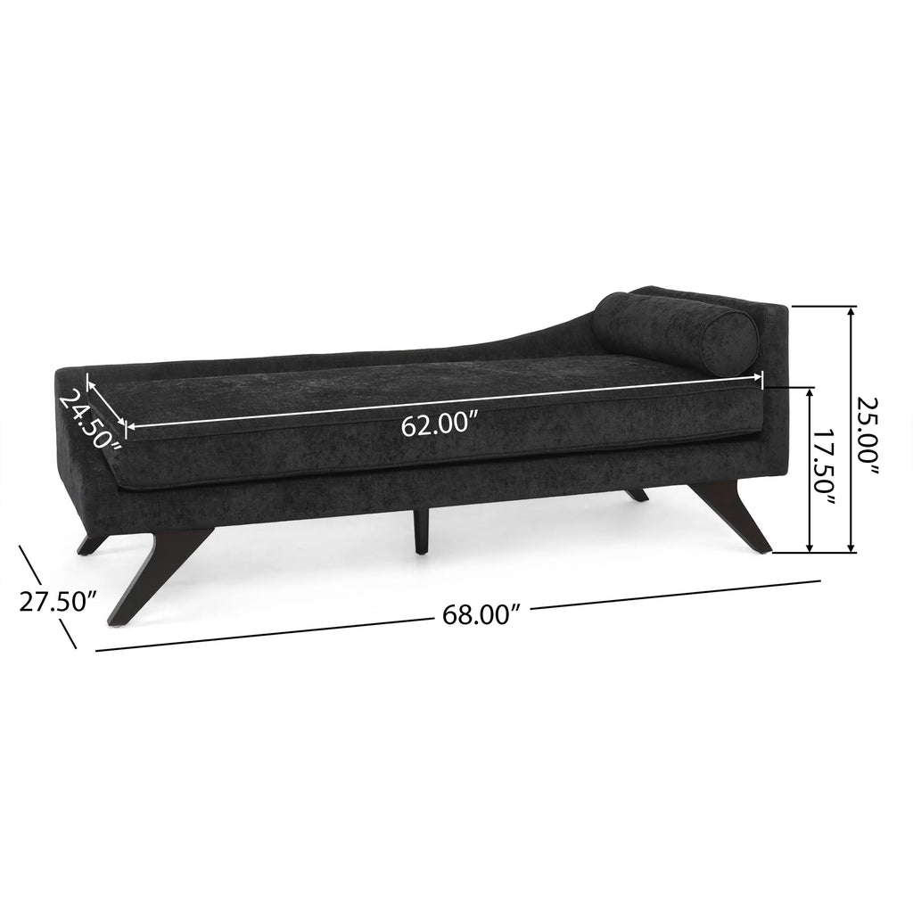 Mid Century Modern Fabric Chaise Lounge A2718