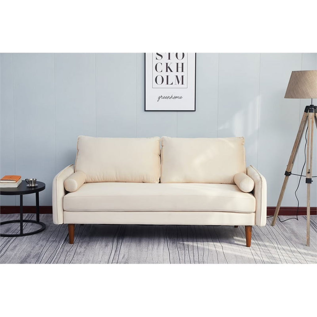 Beige Velvet Sofa M765841