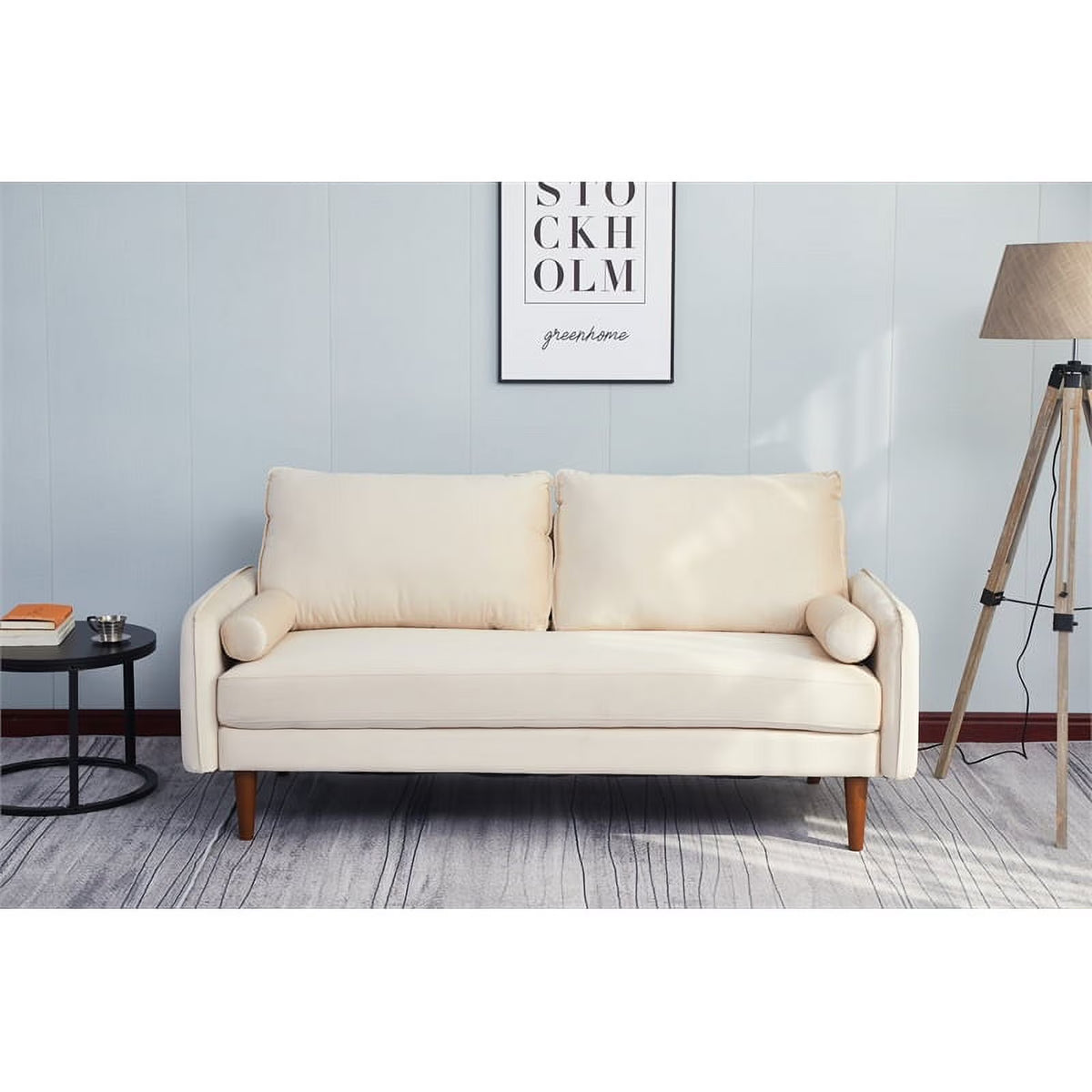 Beige Velvet Sofa M765841