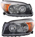 Black Housing Headlight Pair for 2006 2007 2008 Toyota RAV4 K908652